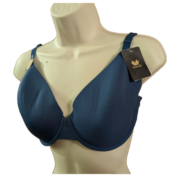 NEW Wacoal Ultimate comfort underwire t-shirt bra Navy blue 34DDD #853339 NWT - Picture 1 of 6
